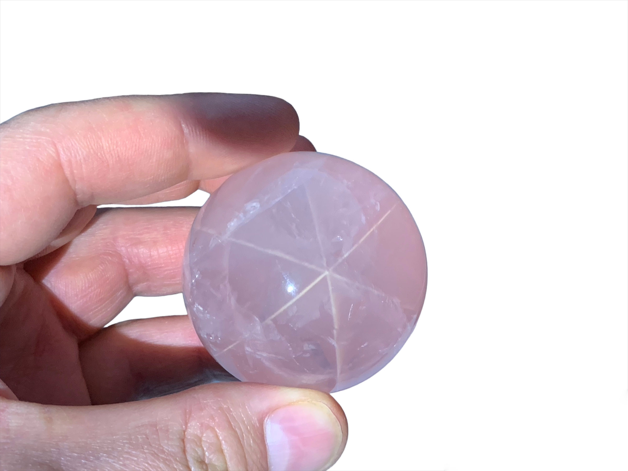Star Rose Quartz Sphere 056 Rare