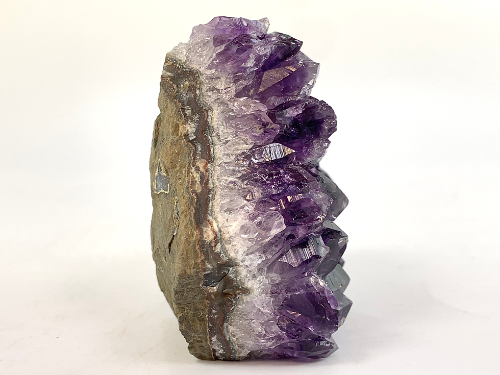 Thumbnail: Amethyst Cut Base AA Quality - Free-standing - Display Piece - 008