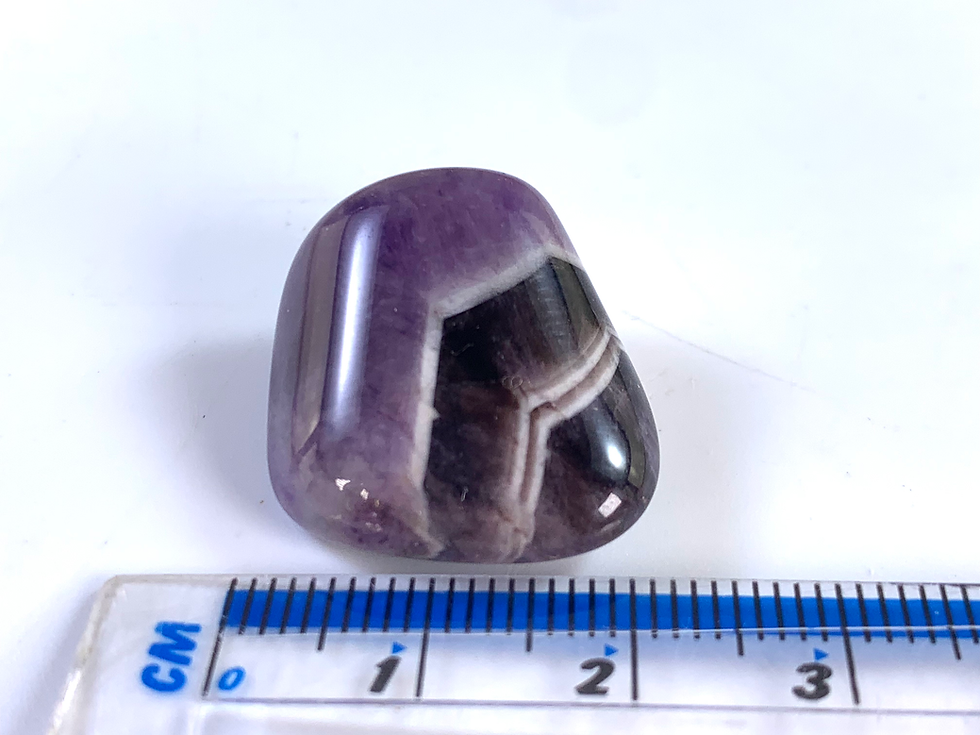 Thumbnail: Dream Amethyst (Chevron) Tumbled Stone