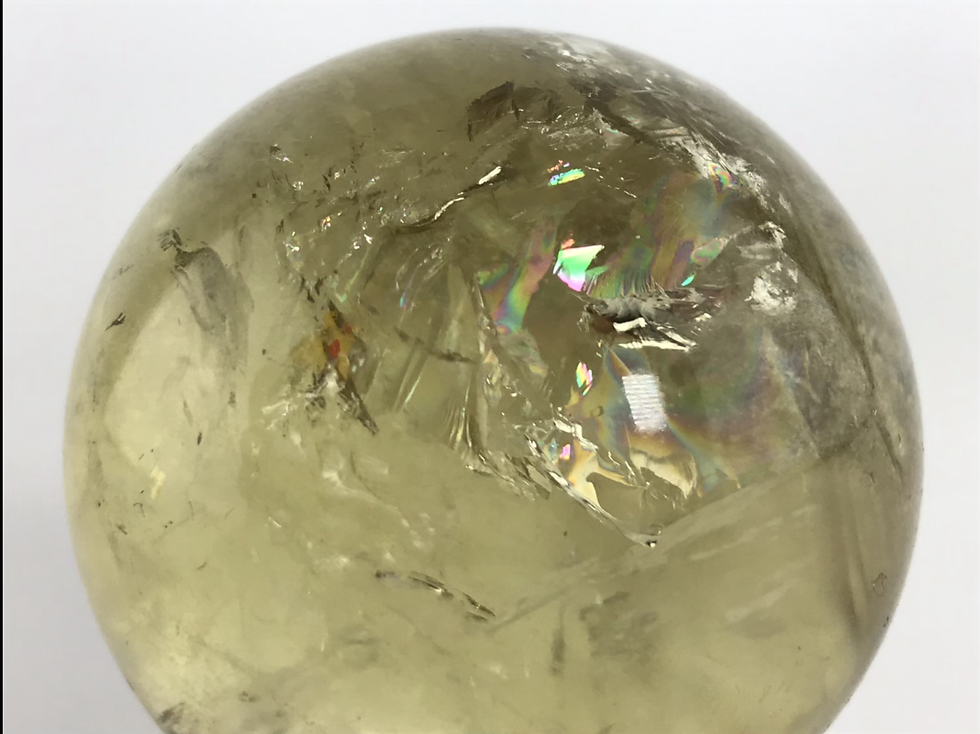 Citrine sphere heated 49mm