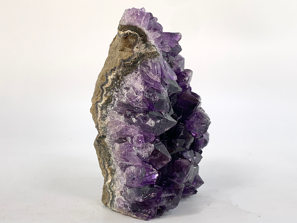 Thumbnail: Amethyst Cut Base AA Quality - Free-standing - Display Piece - 012
