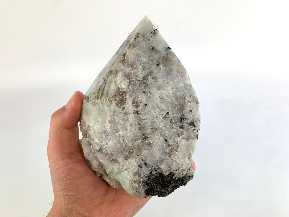Thumbnail: Rainbow Moonstone large semi polished points 