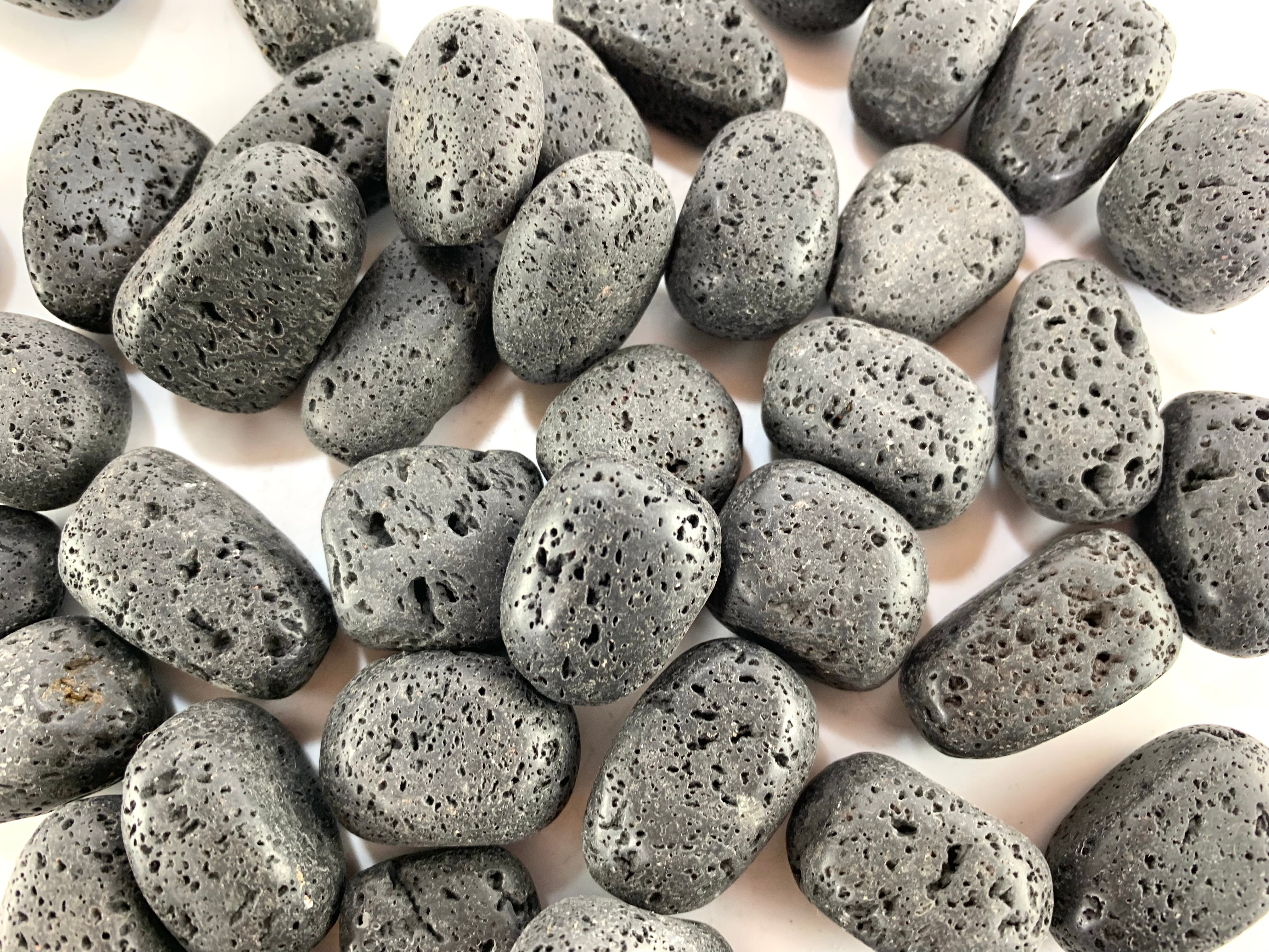 Lava Stone Black Tumbled Stone