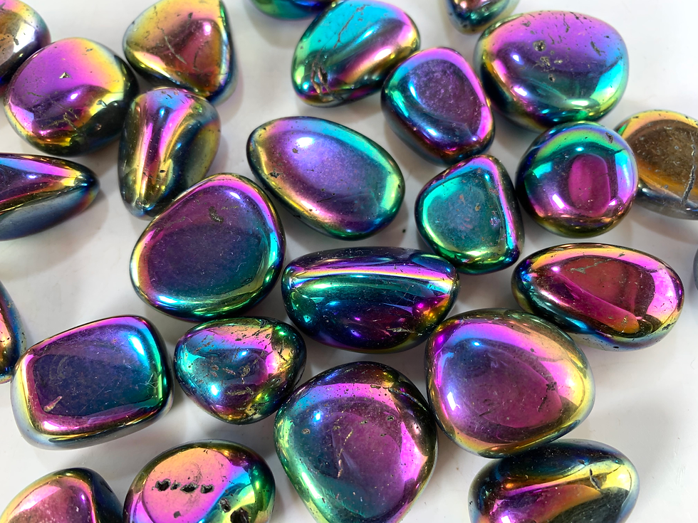 Titanium Aura Quartz Tumbled Stone