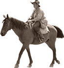 1800s 1900s Horse Back rider