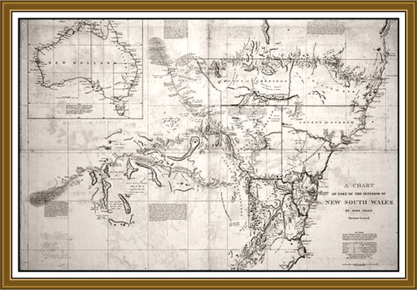 John Oxley's 1822 map of NSW