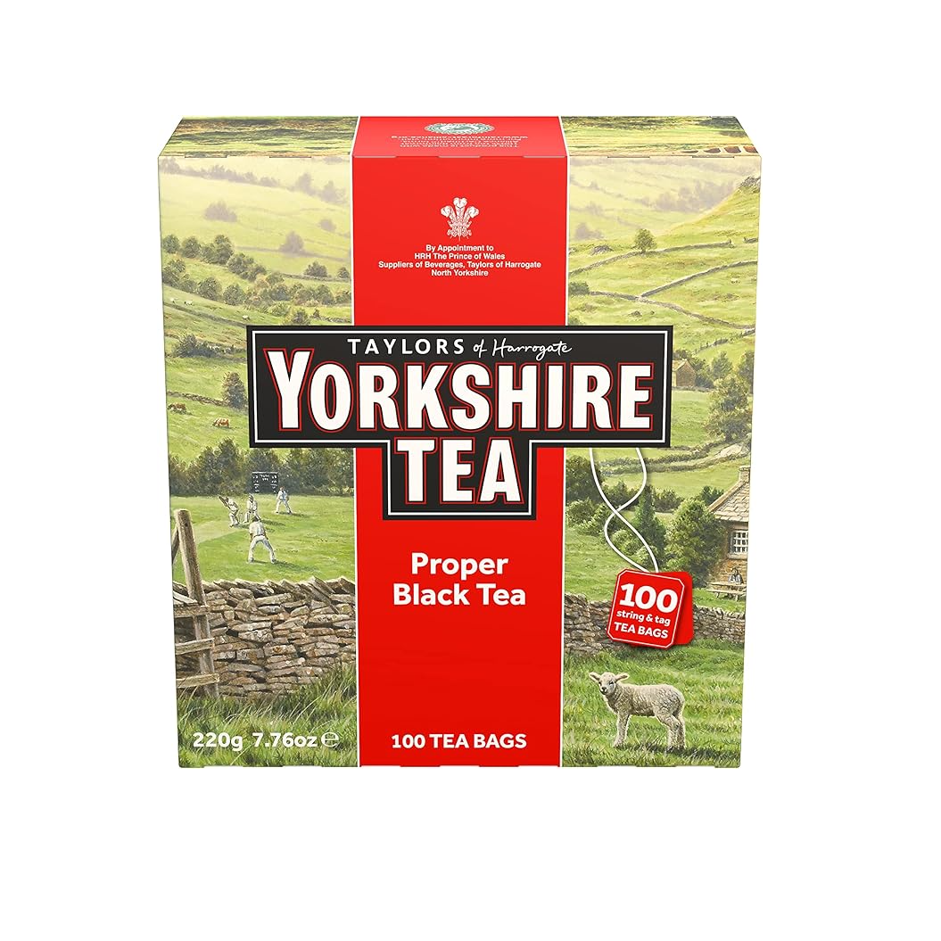 Yorkshire Tea Red, Classic Black Tea 100 Teabags 220g