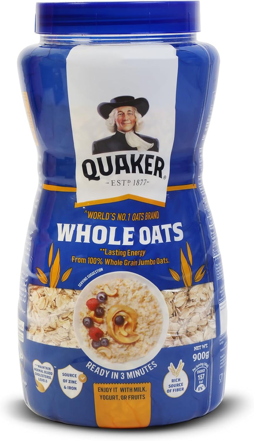 Quaker Whole Oats 900g Jar