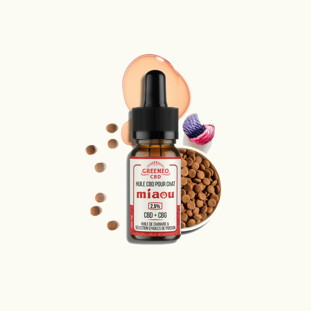 Huile CBD pour chat 2,5%