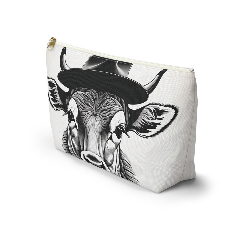 Thumbnail: Bull Accessory Pouch | Farmhouse Decor | Gift for Animal Lovers