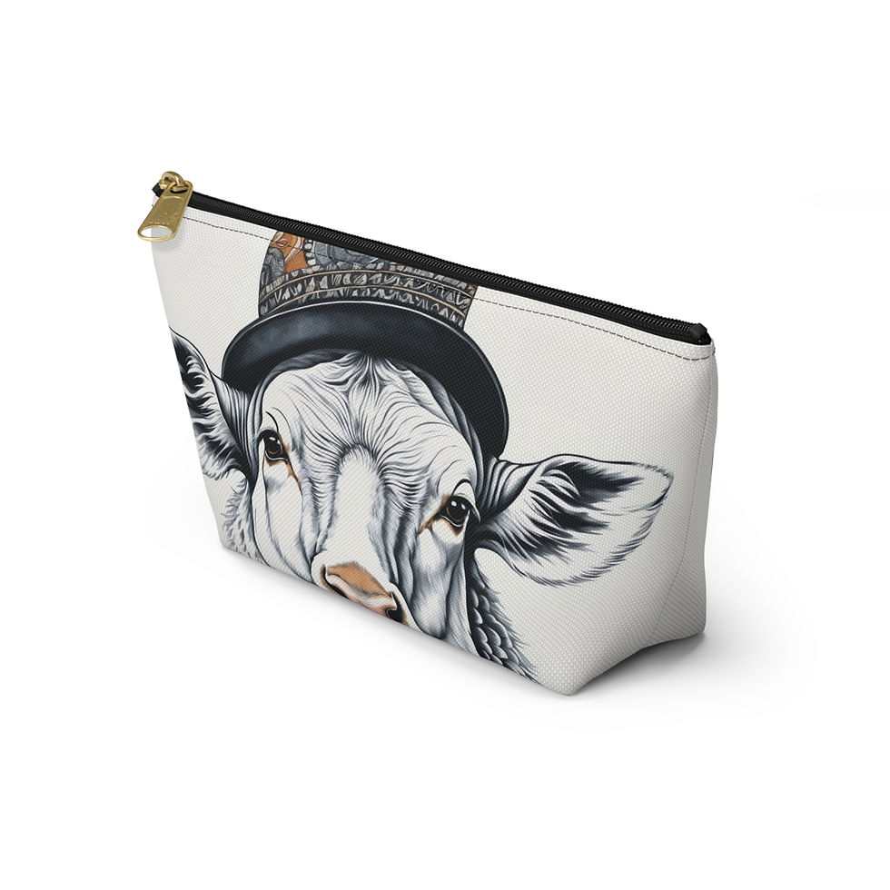 Thumbnail: Whimsical Sheep Accessory T-Pouch | Animal Makeup Bag, Farm Style , Animal Lover