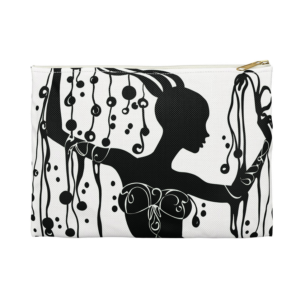 Thumbnail: Silouhette Woman Accessory Pouch | Ideal for Makeup, Travel, Art Lovers