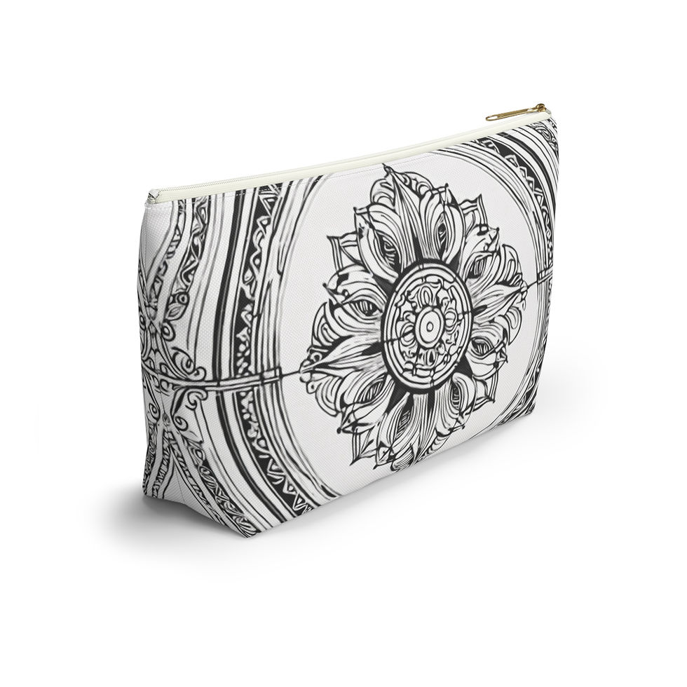 Thumbnail: Mandala Floral Accessory Pouch for Travel | Makeup Organizer, Stylish Storage