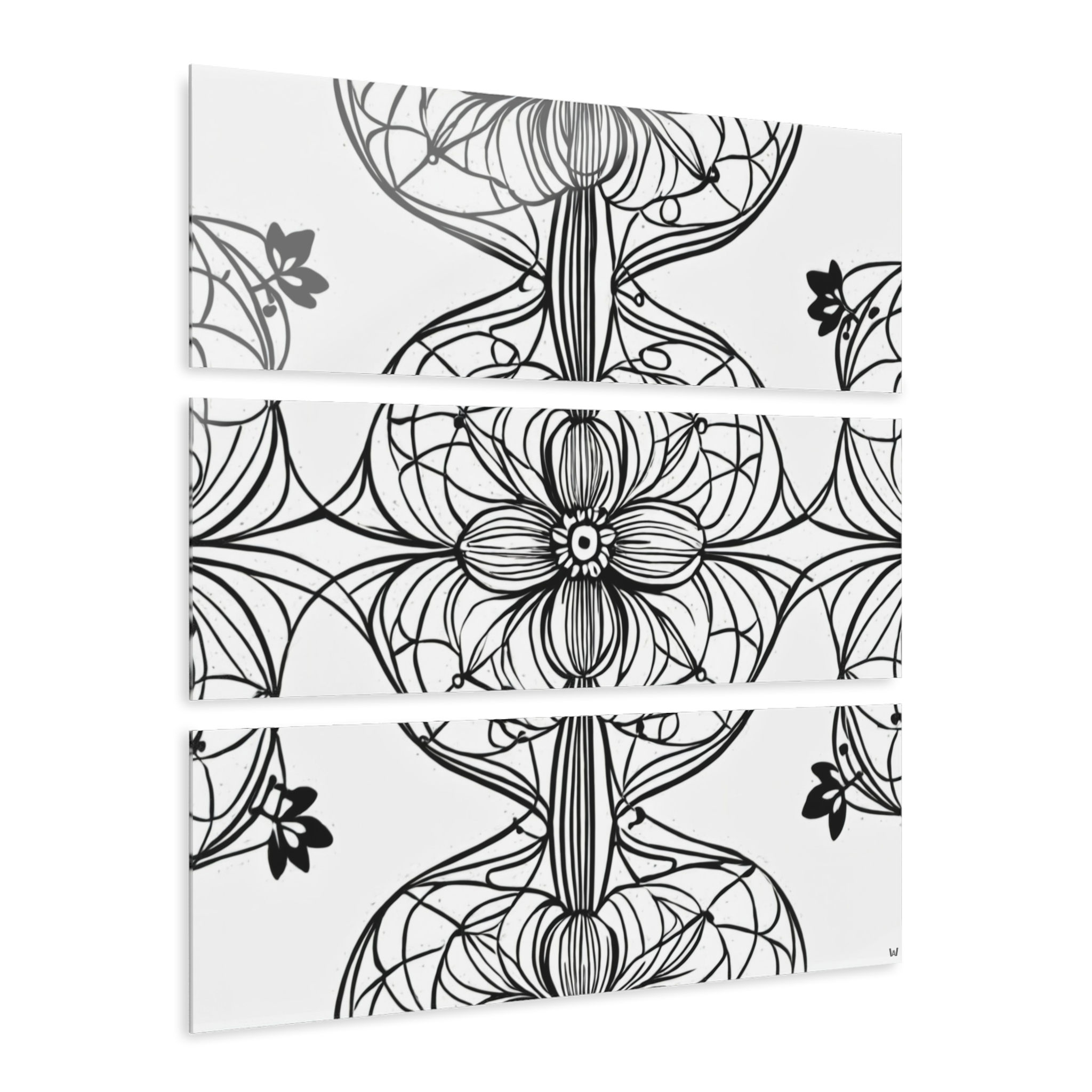 Elegant Mandala Tri - Print | Modern Wall Art, Living Room Art, Minimalist Art