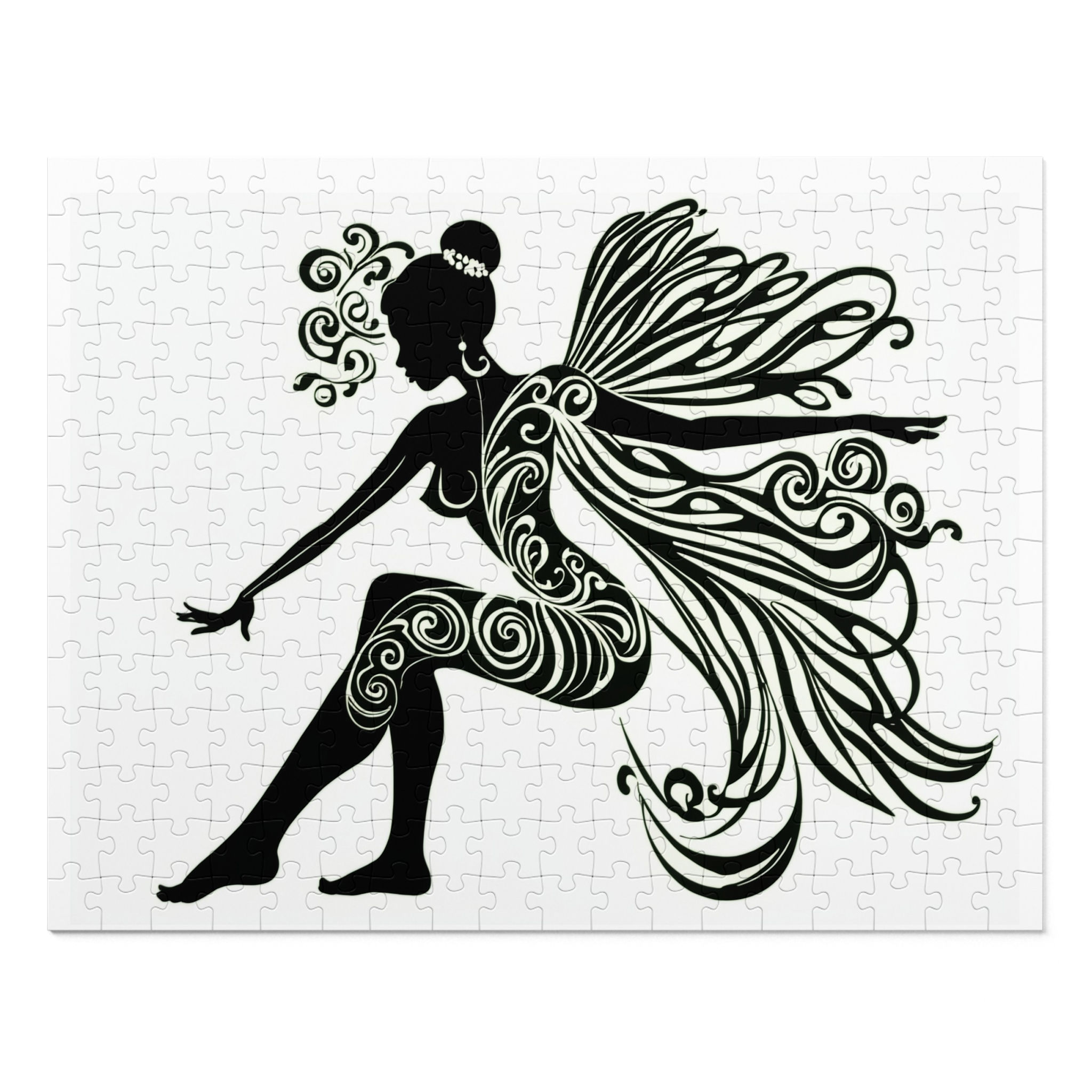 Fairy Silhouette Jigsaw Puzzle with Tin - Relaxing Artistic Puzzle