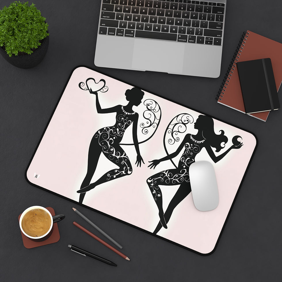 Thumbnail: Enchanting Fairies Desk Mat | Elegant Design, Office Essentials, Fantasy Style