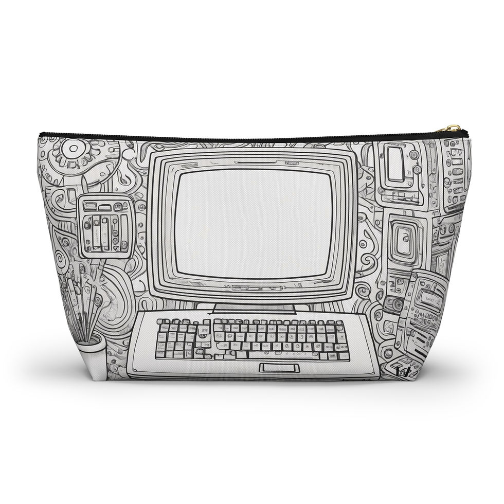 Thumbnail: Tech Accessory Pouch | Computer Organizer, Fun Pencil Case, Geek Storage Clutch
