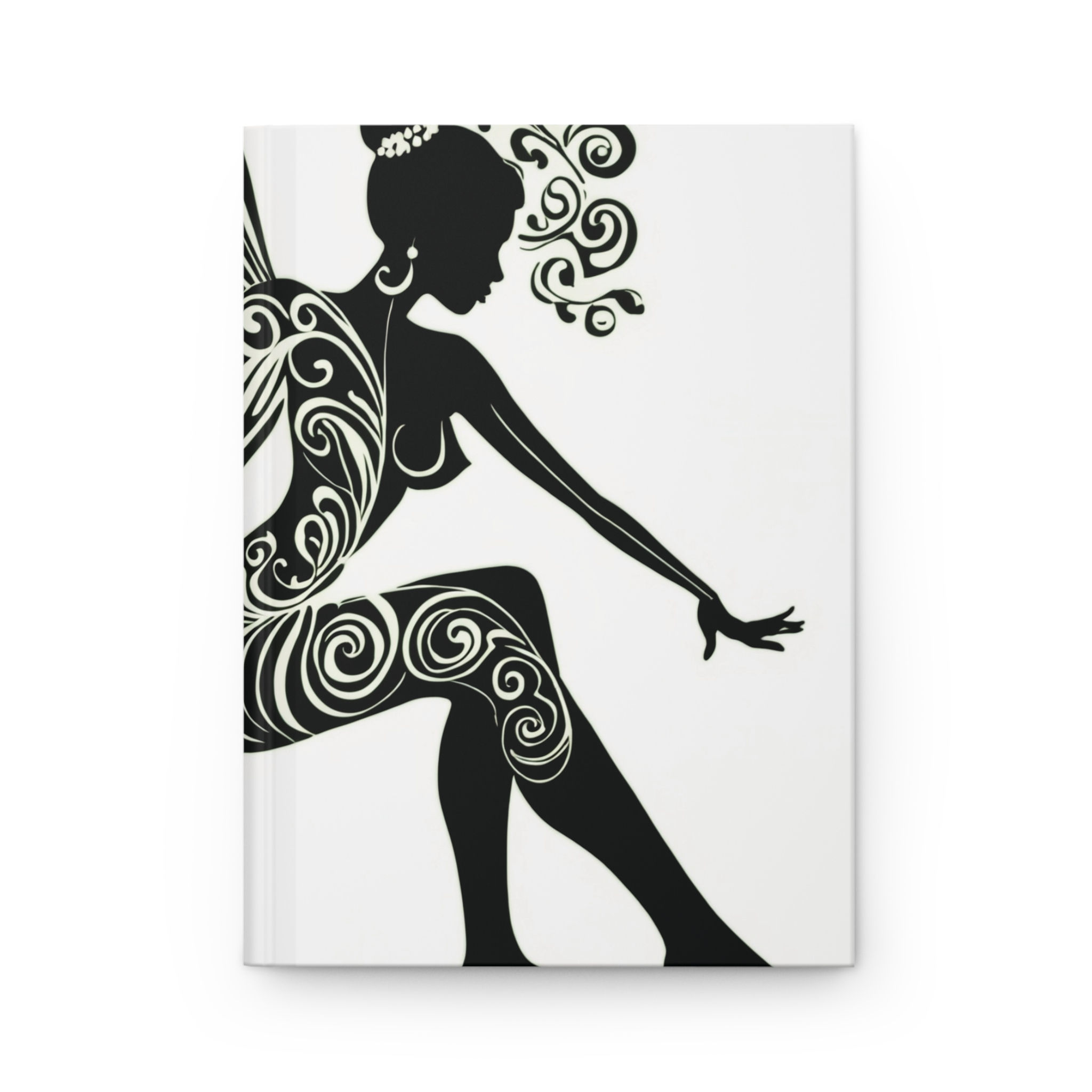 Elegant Black & White Hardcover Lined Journal | Dream Journal, Notepad