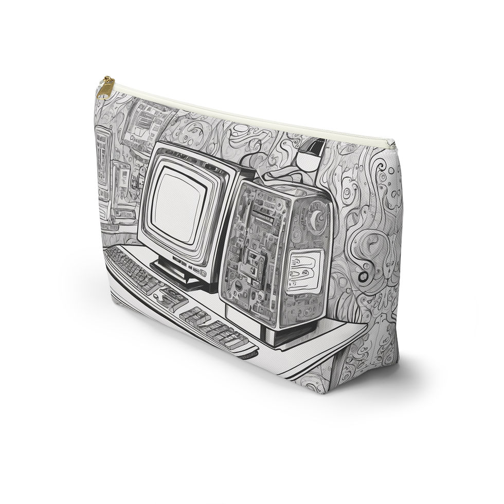 Thumbnail: Tech-Inspired Accessory Pouch | Makeup Bag, Gift for Tech Lovers, Gadget Bag