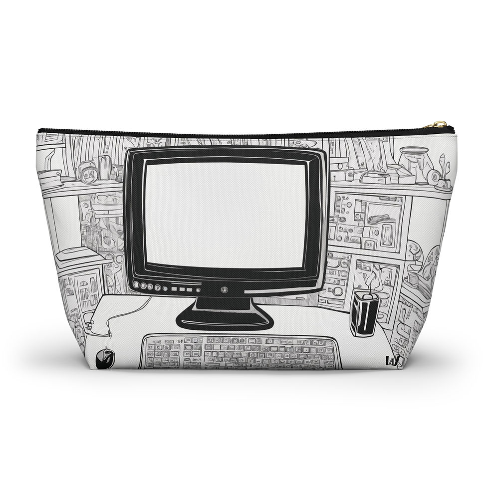 Thumbnail: Tech Doodle Accessory Pouch | Perfect Organizer Gift for Students, Travel Pouch