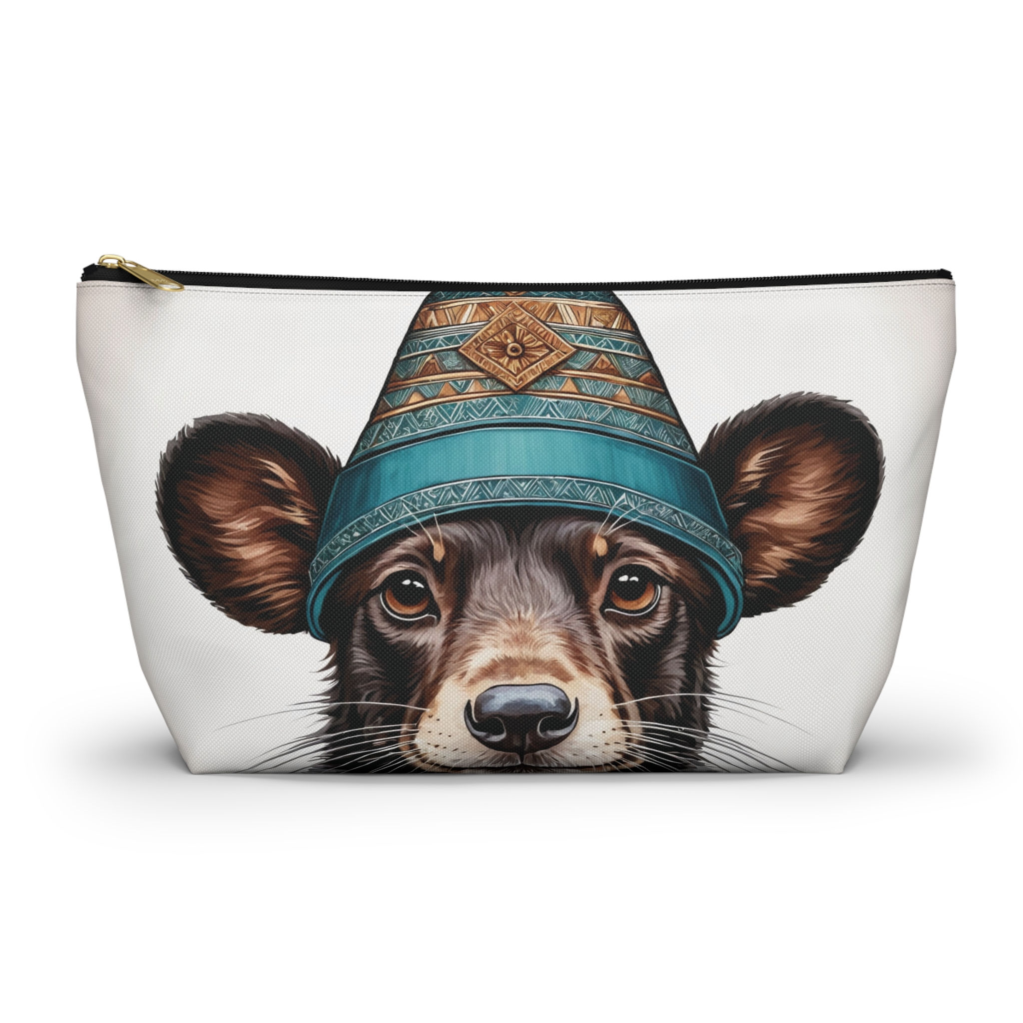 Animal Accessory Pouch | Bear Cub Makeup Bag, Fun Travel Pouch