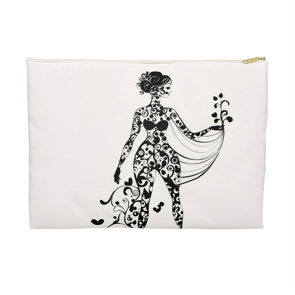 Thumbnail: Elegant Silhouette Accessory Pouch | Perfect for Travel, Makeup, or Organization