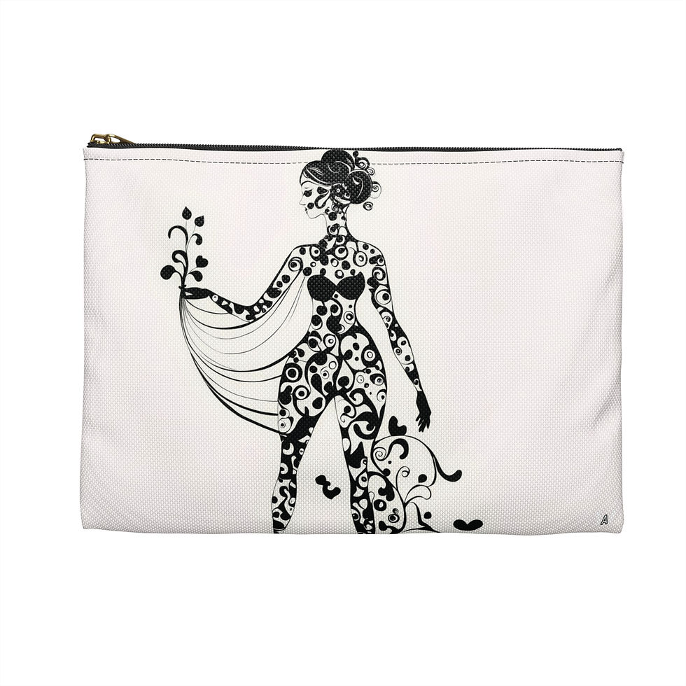 Thumbnail: Elegant Silhouette Accessory Pouch | Perfect for Travel, Makeup, or Organization