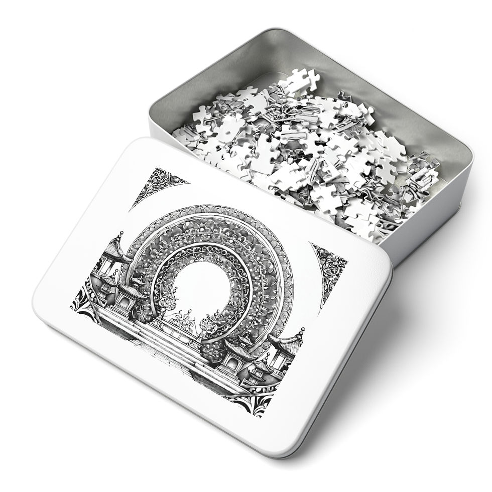 Thumbnail: Zen Garden Jigsaw Puzzle with Tin - Artwork for Mindfulness & Relaxation