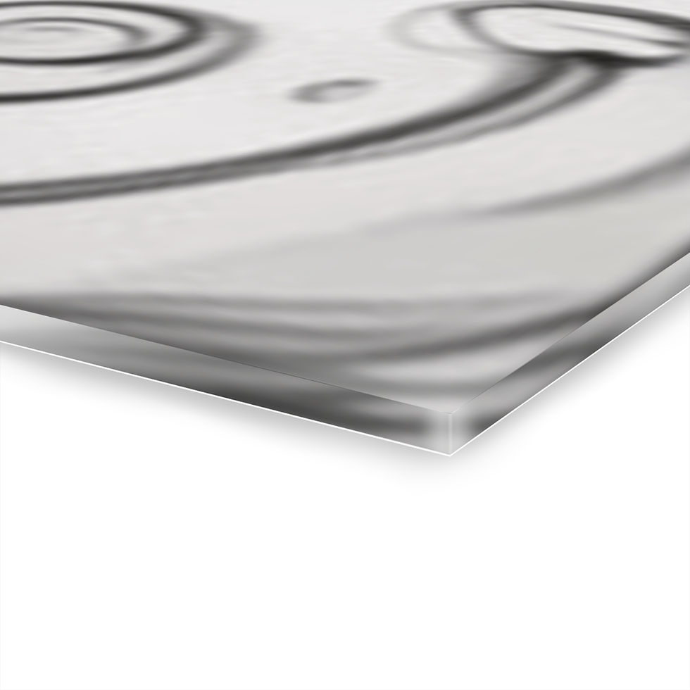 Thumbnail: Abstract B&W Computer Acrylic Tri-Print | Office Decor, Tech Art, Wall Art