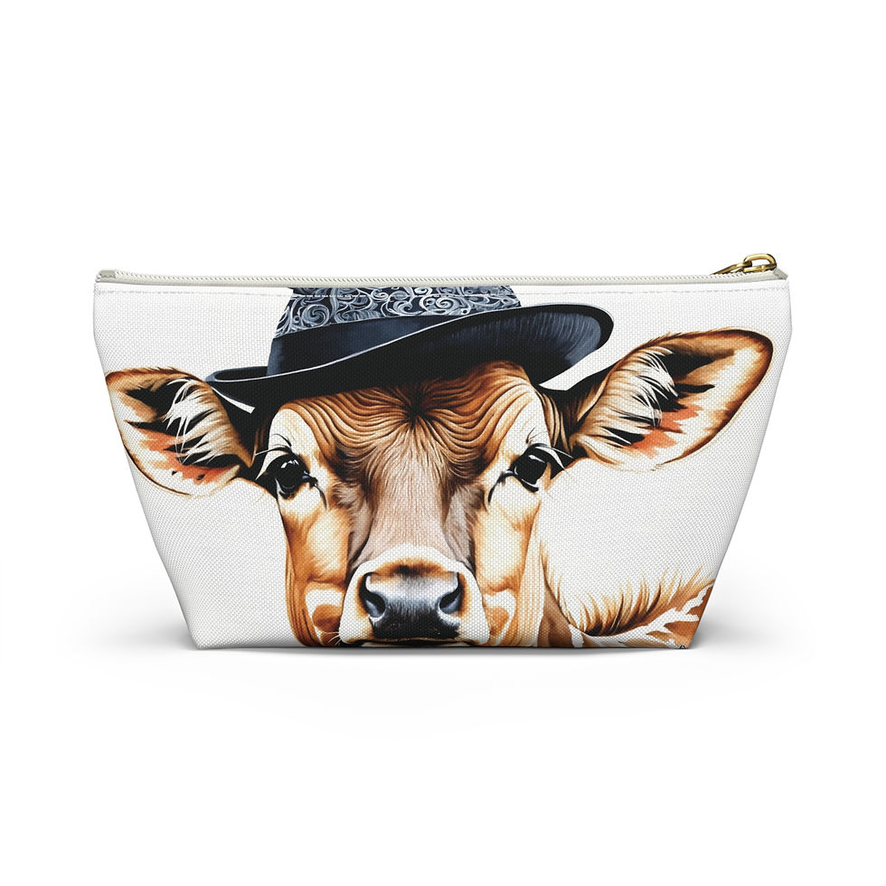 Thumbnail: Fancy Doe Accessory Pouch | Fun Travel Handbag Organizer, Farmhouse Pouch