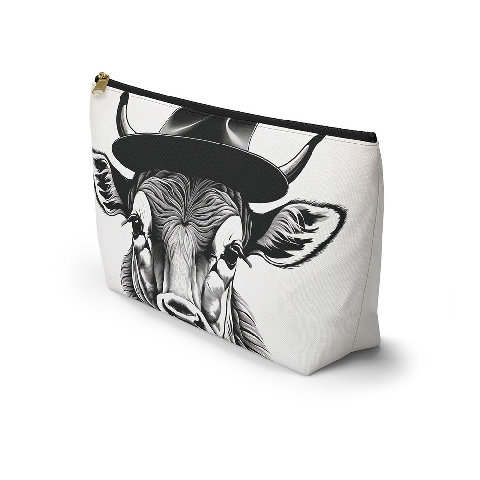 Thumbnail: Bull Accessory Pouch | Farmhouse Decor | Gift for Animal Lovers