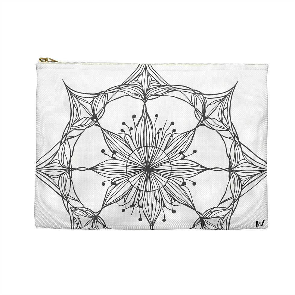 Thumbnail: Elegant Flower Design Accessory Pouch | Travel Makeup Bag, Stylish Storage