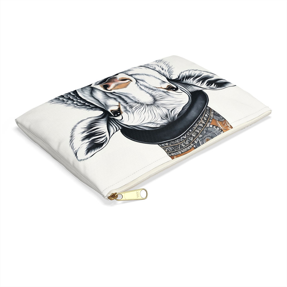 Thumbnail: Whimsical Sheep Accessory Pouch | Farmhouse Decor, Cute Cosmetic Bag, Travel Bag