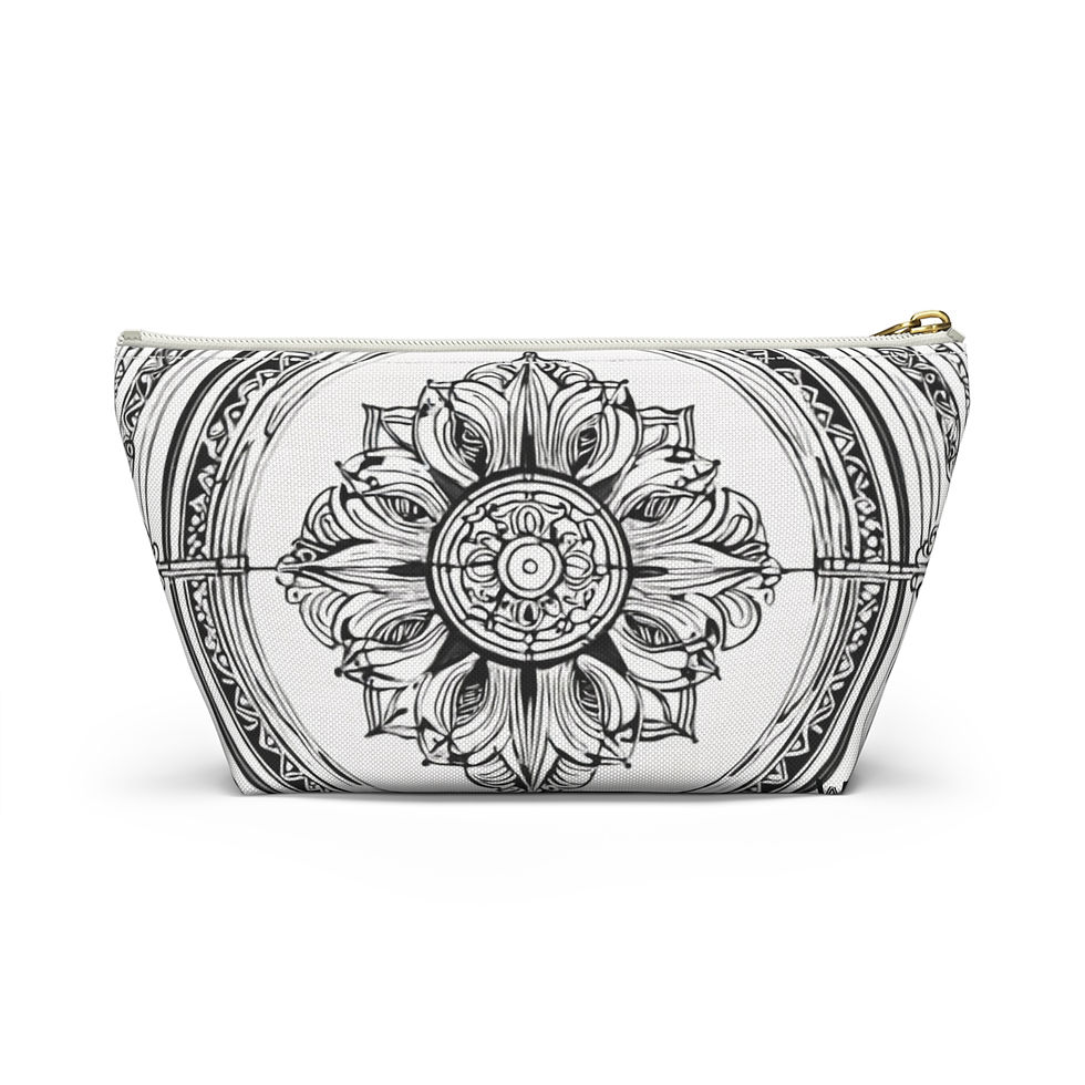 Thumbnail: Mandala Floral Accessory Pouch for Travel | Makeup Organizer, Stylish Storage
