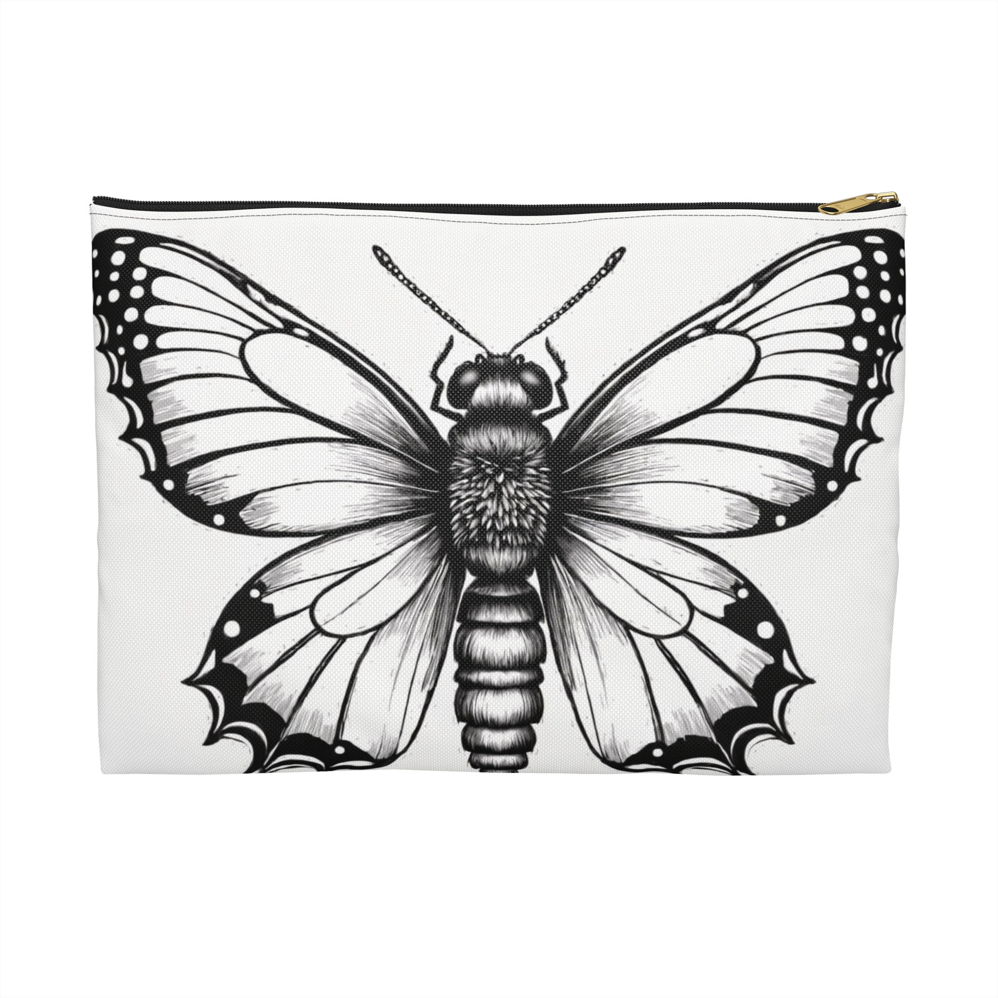 Butterfly Artwork Accessory Pouch | Makeup Bag, Travel Organizer, Nature Lover