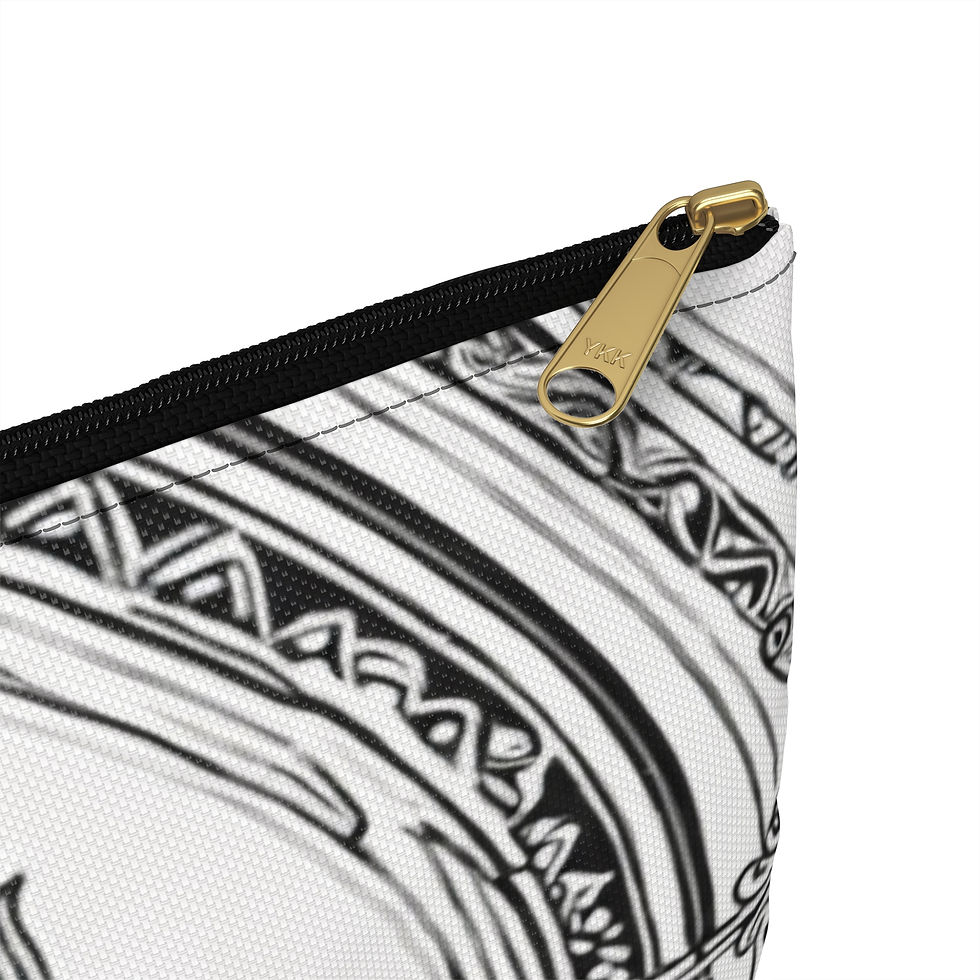 Thumbnail: Floral Mandala Accessory Pouch | Artistic Makeup Bag, Gift for Her, Boho Style 