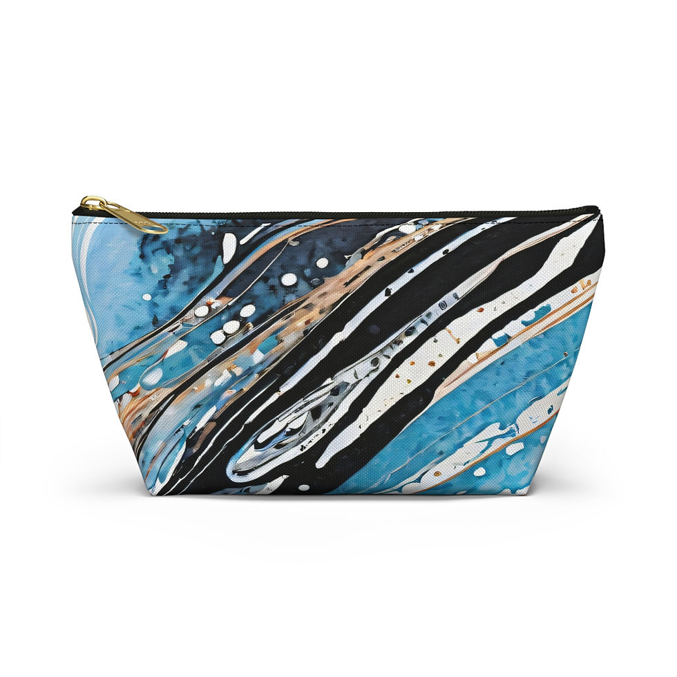 Thumbnail: Ocean Wave Accessory Pouch | T‑Bottom Makeup & Travel Organizer