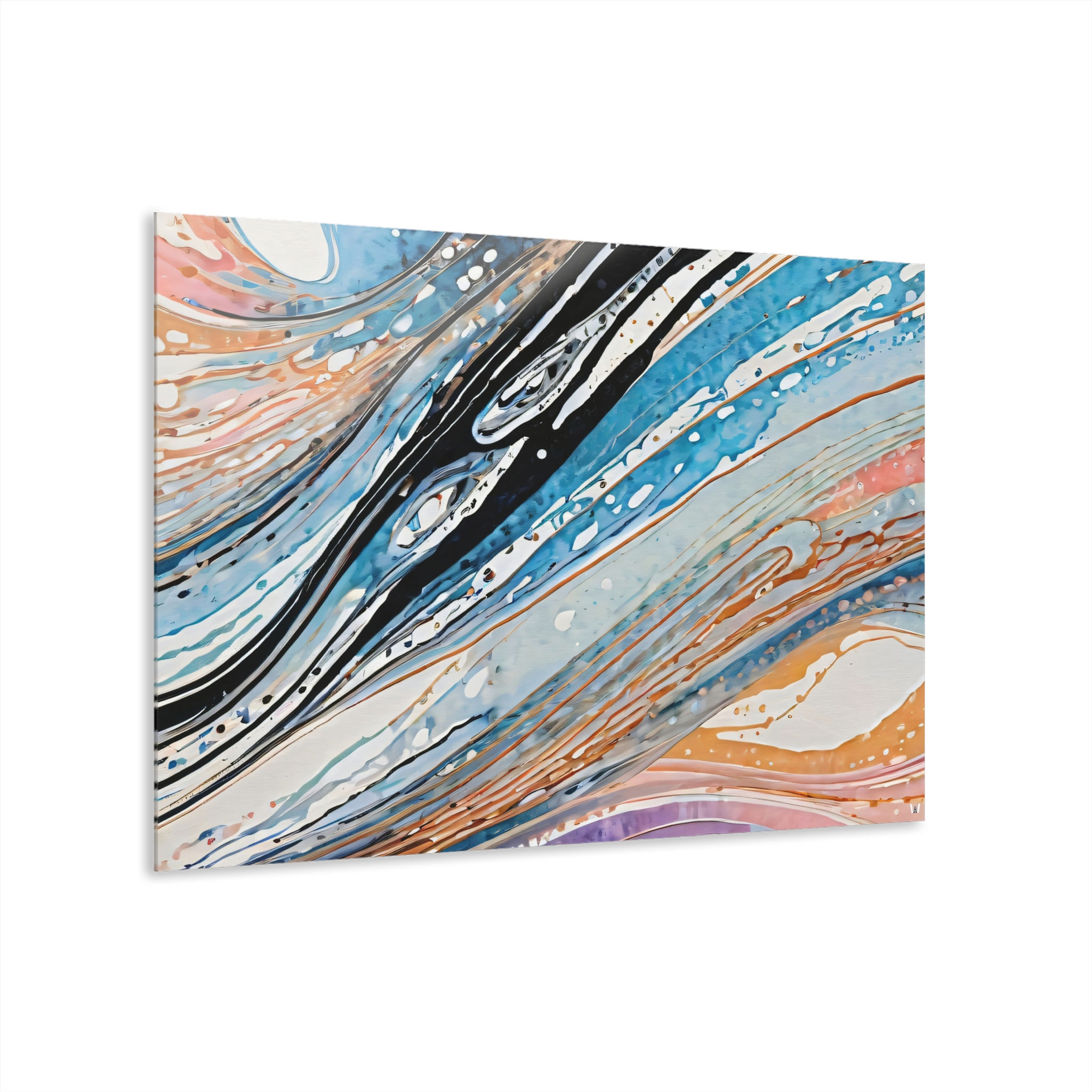 Abstract Ocean Wave Acrylic Print | Coastal Wall Art