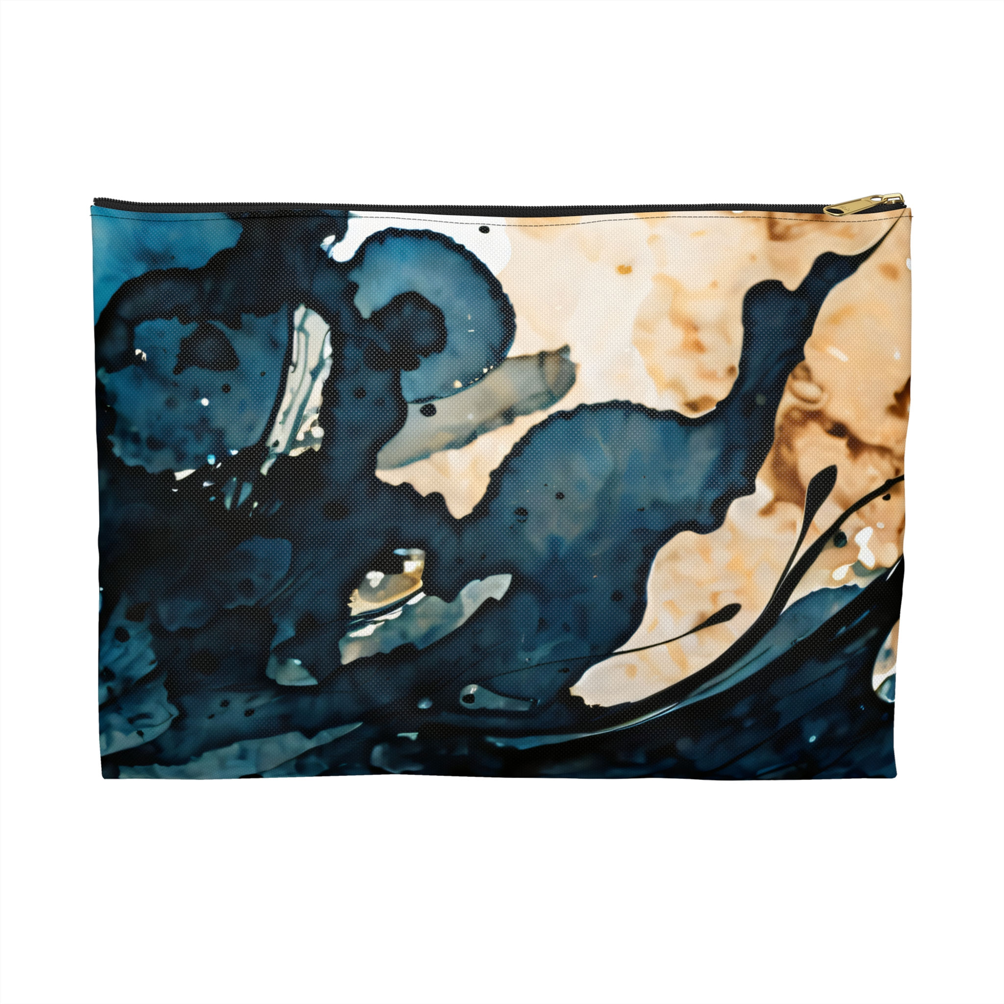 Ocean Ink Splash Accessory Pouch