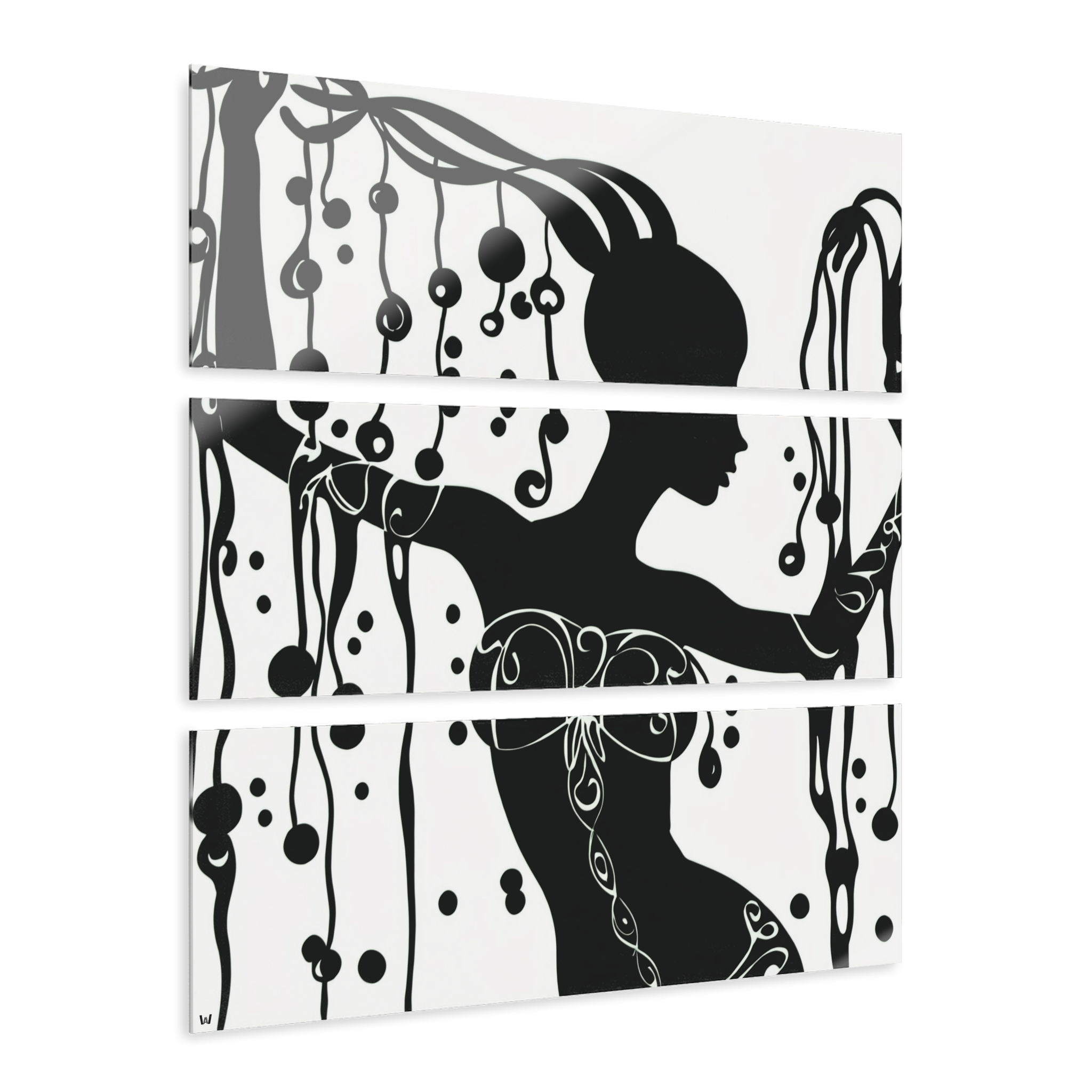 Abstract Silhouette Tri-Print | Wall Art, Home Decor, Abstract Art