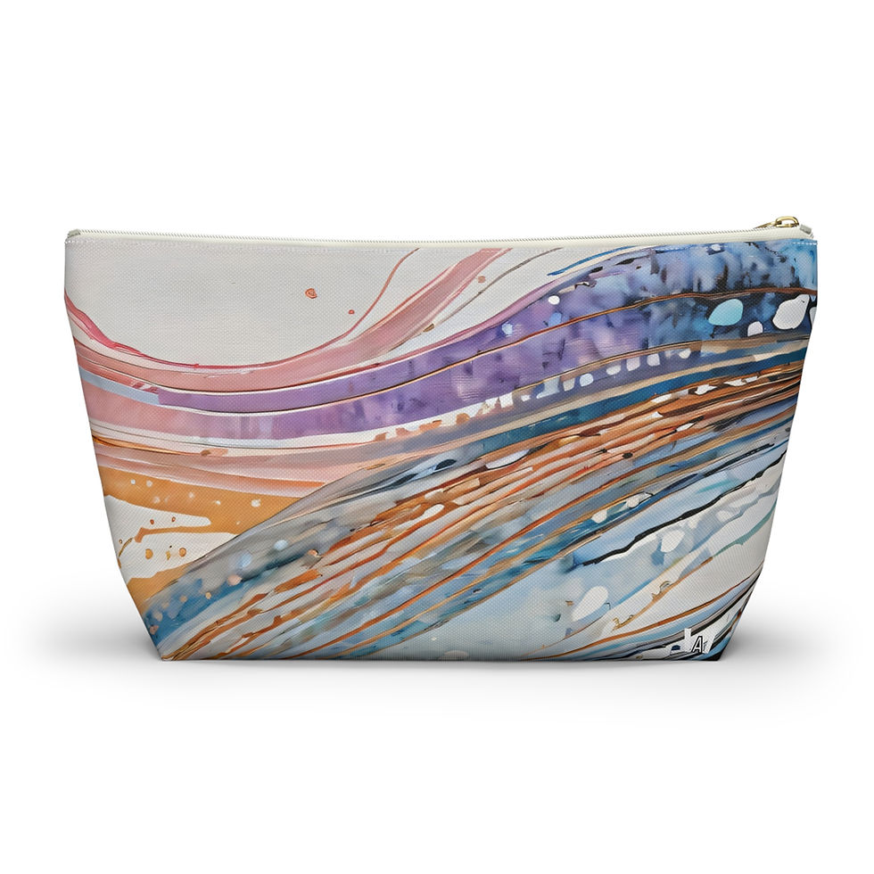 Thumbnail: Ocean Wave Accessory Pouch | T‑Bottom Makeup & Travel Organizer