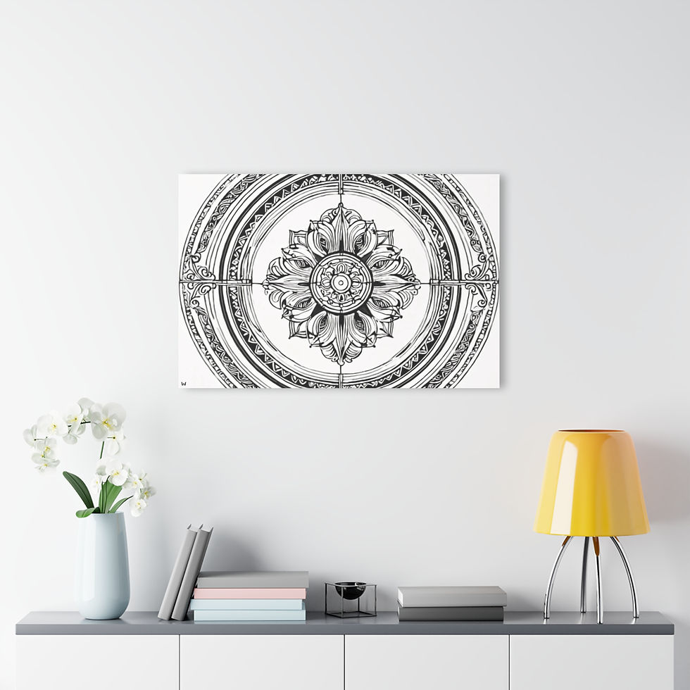 Thumbnail: Elegant Floral Acrylic Print | Home Office Wall Art