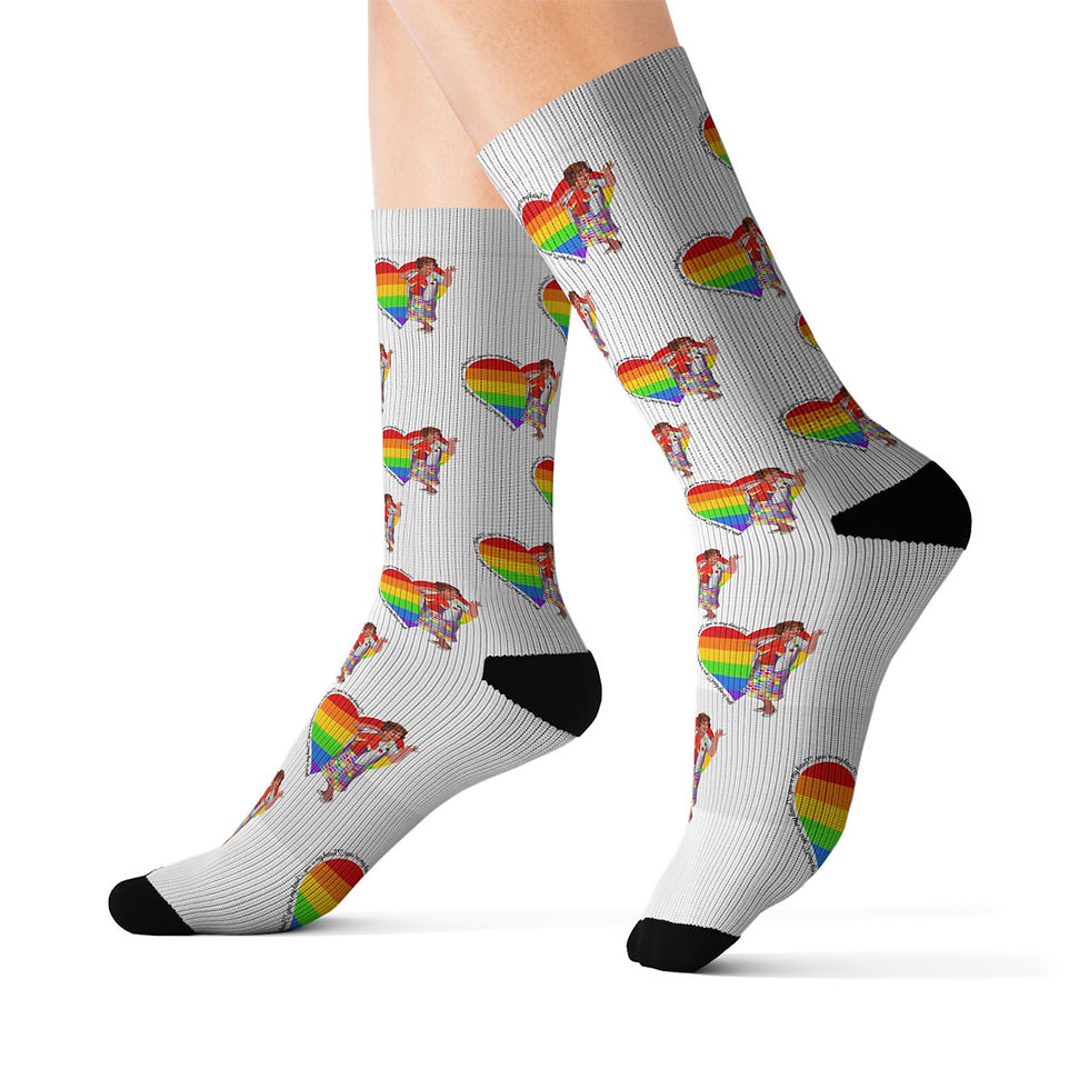 Thumbnail: Lois "You're My Hawt" Sublimation Socks
