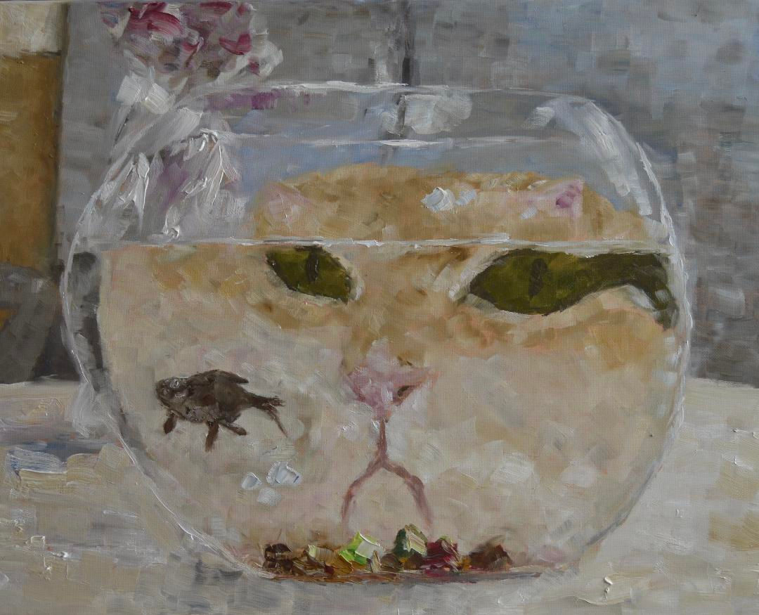 «В акваріумі» 50×40см, олія