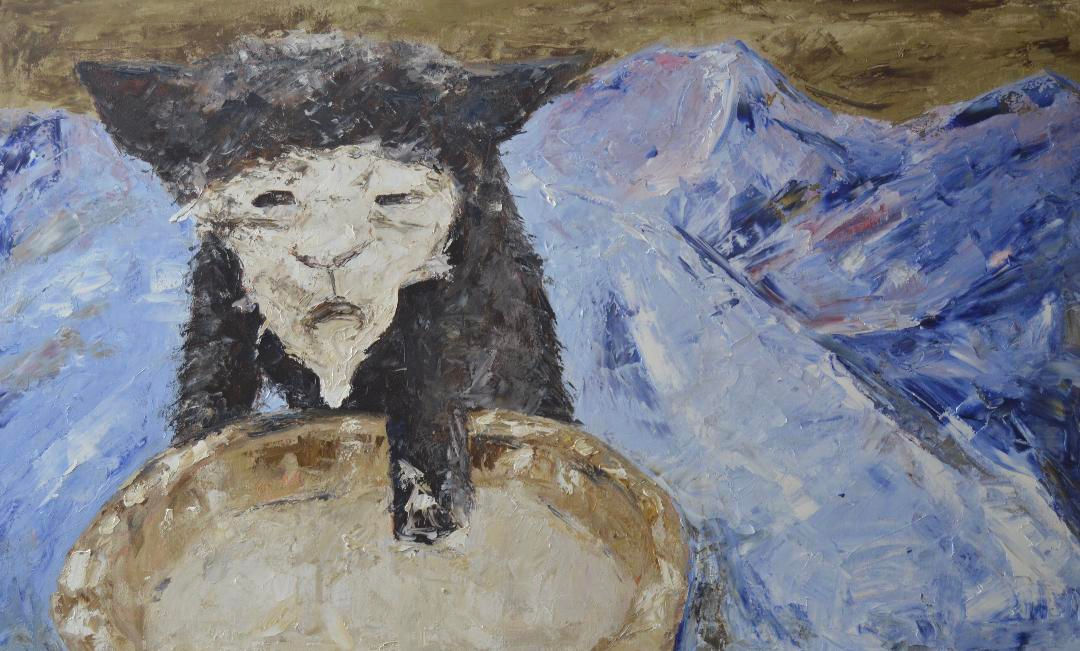 «В горах» 100×60см, олія