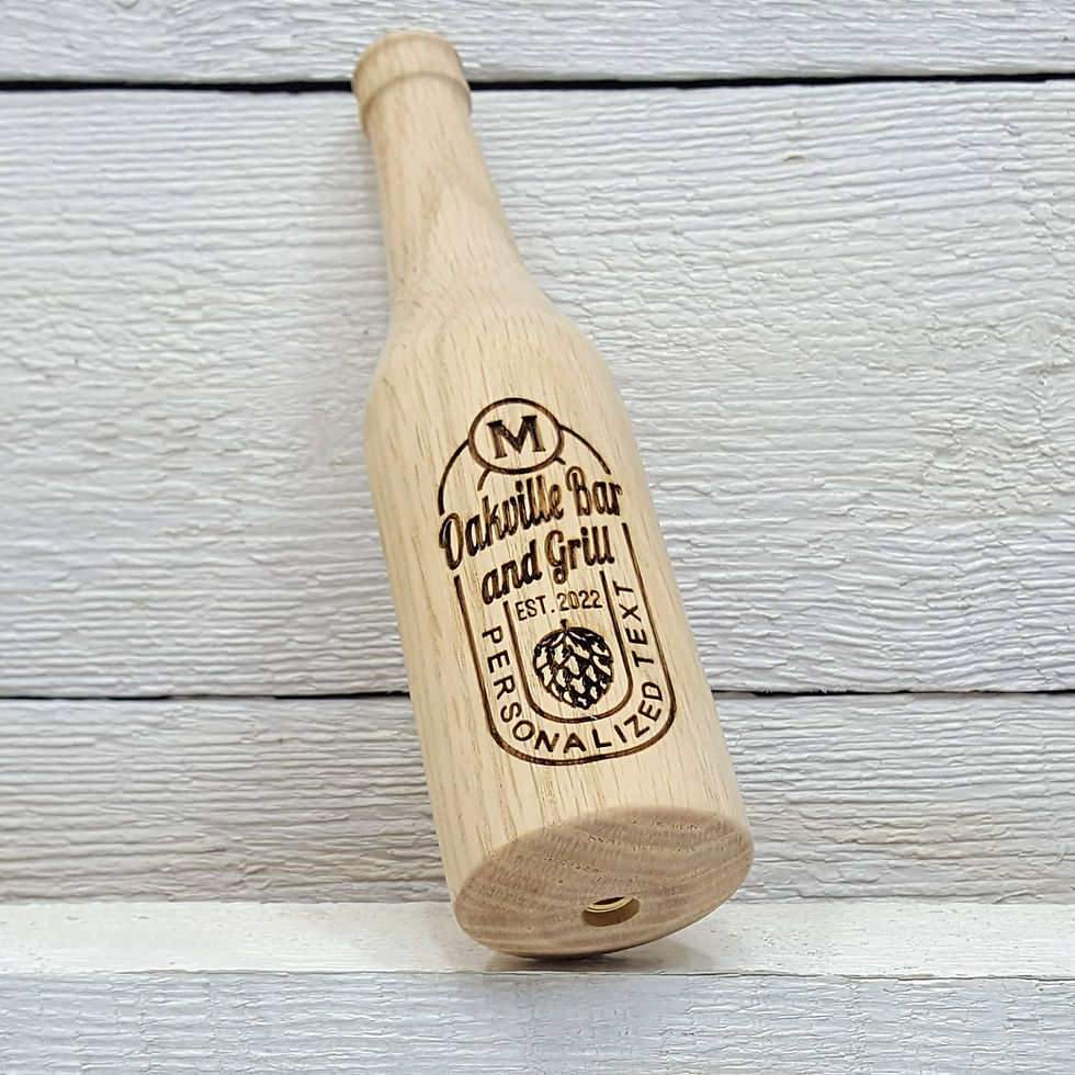 Thumbnail: Blank beer tap handles bottle shape for laser engraving 5 qty
