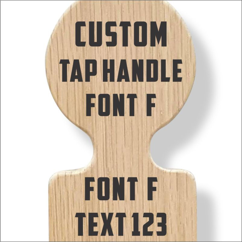 Thumbnail: Custom Beer Tap Handle with Changeable Label Text only
