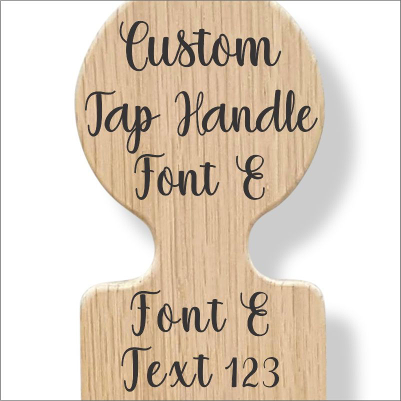 Thumbnail: Custom Beer Tap Handle with Changeable Label Text only