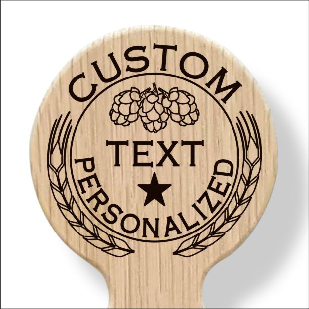 Thumbnail: Custom Beer Tap Handle with Changeable Label Traditional Logo