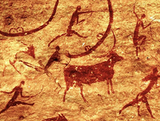pintura rupestre de caçadores